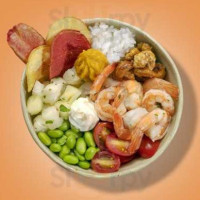 Fish Bowl Pokes, Salads And Rolls food