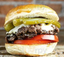 Steak Inside Burger And Meat food