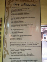 E Lanchonete Parada De Minas menu