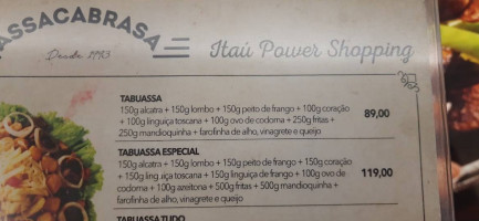 Coco Bambu Itaúpower Contagem: Frutos Do Mar Camarão Carnes Mg menu