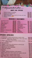 Tapiocaria Cangaco menu