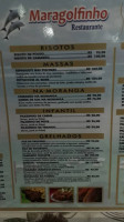 Maragolfinho menu