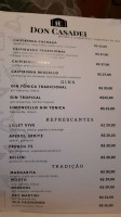 Don Casadei menu