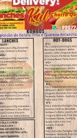 Kalchorro Quente menu