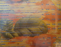 Disk Pizza menu