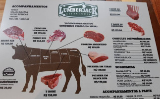 Lumberjack Steakhouse menu