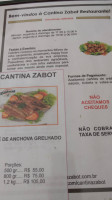Cantina Zabot menu