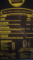Zé Dini Hamburgueria menu