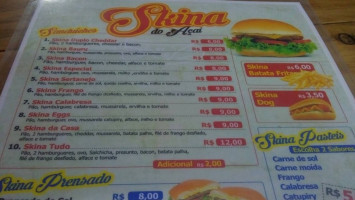 Skina Do Açaí menu