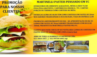 Martinelli Pasteis food