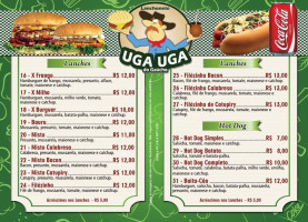 Uga Uga Lanches menu