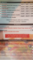 Pizzaria Dinapoli menu