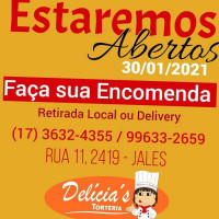 Delícia's Torteria (bolo, Tortas, Doces, Pizza, Salgados E Salgadinhos Para Encomenda) food