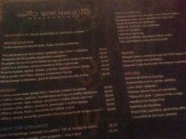 São Benedito menu