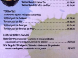 Sambô Sushi menu