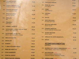 Esplanada Grill menu