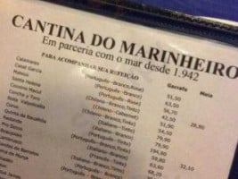 Cantina do Marinheiro menu