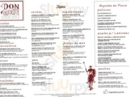 Don Quixote Bar de Tapas menu