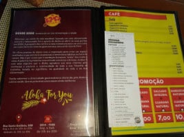 Aloha Sucos menu