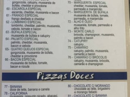 Pizzaria Monte Carlo menu