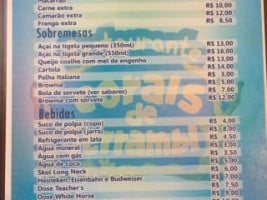 Corais De Serrambi menu