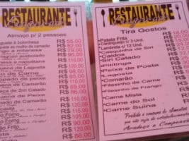 Exagerado menu