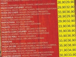 Pizzaria Dona Xica menu