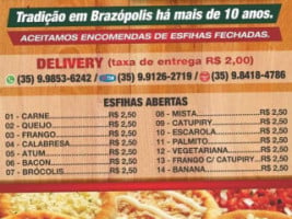 Dona Maria Esfiharia menu