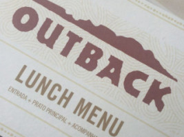 Outback Steakhouse menu