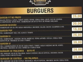 Garden Burguer menu