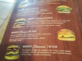 Roots Burger Paulínia menu