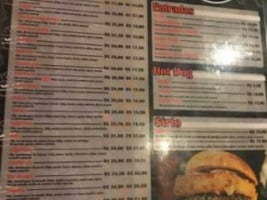 Taz Burger menu