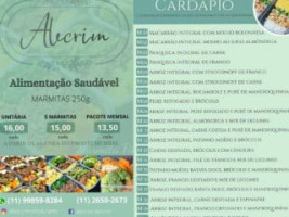 Alecrim Caieiras menu