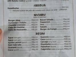 Tyr Burger menu