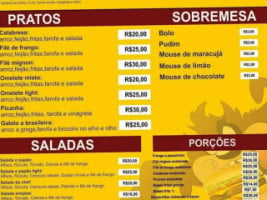 Papao Delivery menu