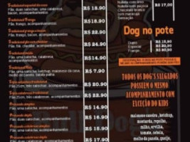 Bulldog's Lanches E Hot Dog's menu