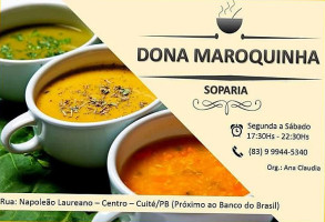 Soparia Dona Maroquinha food