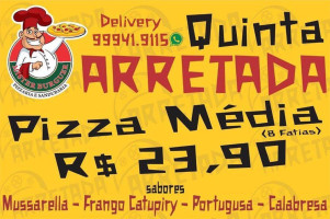Arretada Pizzaria E Comedoria menu