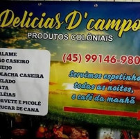 Delicias D'campo menu