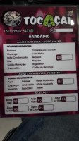 Toca Do Acai Itaguaru-go menu