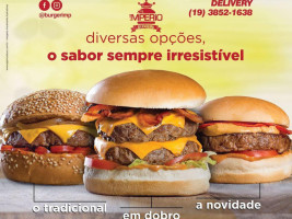 Imperio Burgers menu