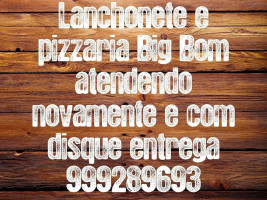 Lanchonete E Pizzaria Big Bom menu