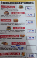 Churrasquinho Do Tio Miguel menu