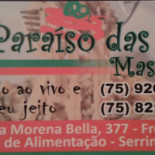 Paraiso Das Massas Carte