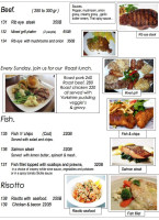 Café Aruba Restaurant Bar Club House menu