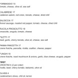 Jet's Pizzas Carta