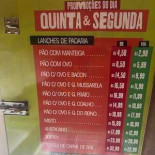 Rice's Hot Dog Carta