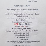 Infinity Show Menu