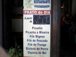 Restaurante Trago Viola Bar menu