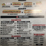 Chicago Steakhouse menu